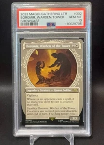 PSA 10 - Boromir, Warden of the Tower - Showcase - MTG #302 LOTR - GEM MINT - Picture 1 of 2