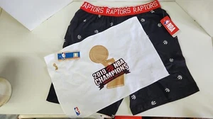 Raptors Boxing Shorts and 2019 NBA Champions Towel - Picture 1 of 4
