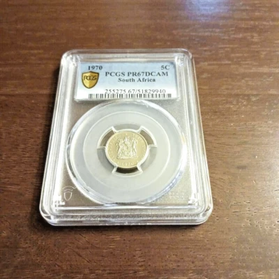 1970 South Afrfican 5 Cents PR67 DCAM - Image 1 of 4