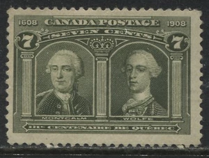 Canada 1908 Quebec 7 cents mint o.g. - Picture 1 of 1