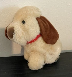 Vtg Dakin Dog Plush Mini Mutts Baby Puppy Stuffed Animal 1983 Coconut Shred Fill - Picture 1 of 8