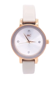 MC Quarzuhr Damen Armbanduhr Girl Analog Frauen Uhr Strasssteine Kunstlederband - Bild 1 von 3