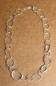 Ippolita Sterling Silver Classico Bastille Link Toggle Necklace 22" [093WEI] - Picture 1 of 5