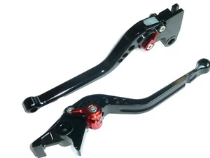 TRIUMPH Daytona 660 2024-2025 LONG Black BRAKE + CLUTCH handles lever ROAD TRACK - Picture 1 of 13