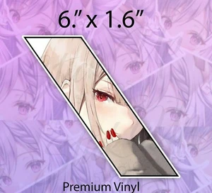 Ruby Anime Eyes Waifu Kawaii Lewd Window JDM vinyl decal car bumper sticker - Picture 1 of 2