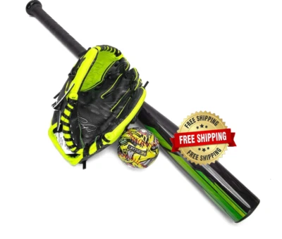 Paquete de bate de béisbol de aluminio béisbol y guantes de béisbol para jóvenes - Изображение 1 из 4