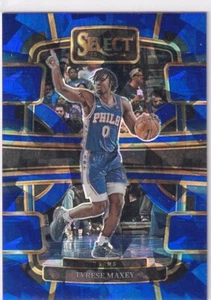 Panini 2023-24 Select NBA No. 44 Tyrese Maxey Blue Cracked Ice Prizm - Bild 1 von 2