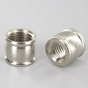 NEW- Filettatura di accoppiamento in ottone massiccio nichelato 1/2" x 3/8" (1/8IPS x 1/4IPS) - Foto 1 di 7