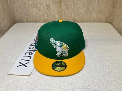 Oakland A's Athletics Kelly Verde Amarelo 2 Tons Cinza UV 1933 ASG NÃO CHAPÉU CLUBE - Imagem 1 de 4