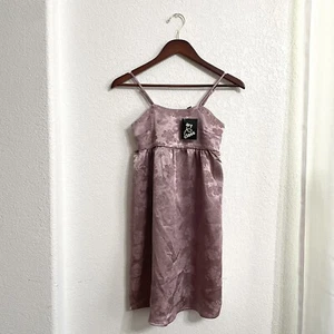 NWT Art Class Kids Girls Dress Purple Floral Embossed Sleeveless  Size 10/12  - Picture 1 of 8