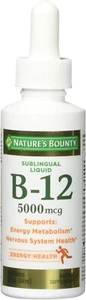 Nature's Bounty B-12 5000 mcg Sublingual Liquid Energy Health 2 oz (Pack of 5) - Picture 1 of 1