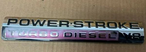 05 06 07 08 09 10 FORD F-250 F-350 POWER STROKE TURBO DIESEL V8 SIDE EMBLEM 1658 - Picture 1 of 2