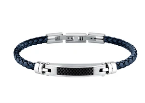 Pulsera Hombre MORELLATO Moody Acero Y Piel Azul SQH61 - Imagen 1 de 7