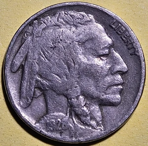 1928-P Indian Head (Buffalo) Nickel - Type 2 - Very Fine (VF) - Bild 1 von 4