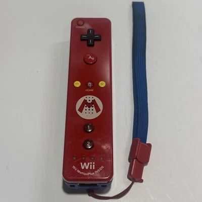 Nintendo Wii Motion Plus Remote Wiimote Controller OEM Mario Limited Edition Red - Image 1 of 4