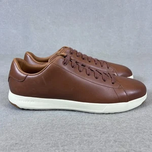 Cole Haan Men's GrandPro Tennis Sneaker Brown Size 13M Comfort Leather Low Top - Picture 1 of 8