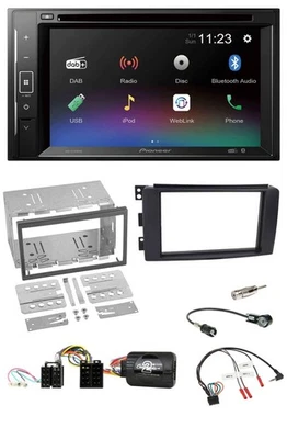 Pioneer Bluetooth Lenkrad USB 2DIN DAB DVD Autoradio für Smart ForFour 2004-2006 - Bild 1 von 4