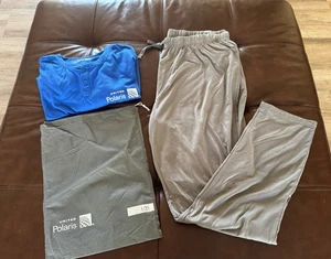 United Airlines Polaris Business Class Pajamas Set ~ Size L/XL ~ 2025 ~Blue/Gray - Picture 1 of 19