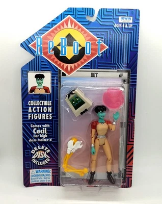 5-дюймовая запечатанная винтажная фигурка ReBoot Dot Matrix с мэйнфреймом Irwin Toys 1995 - Изображение 1 из 4