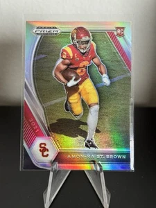 Amon-Ra St. Brown #133 Silver Prizm RC 2021 Panini Prizm Draft Picks - Picture 1 of 2