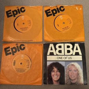 ABBA  4 x 7” Vinyl Singles in good condition - One of Us - Knowing me - Money… - Picture 1 of 9