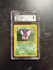 CGC 9 MINT Venomoth Jungle Set 13/64 Holo Rare Pokemon Card 1999 - Picture 1 of 2