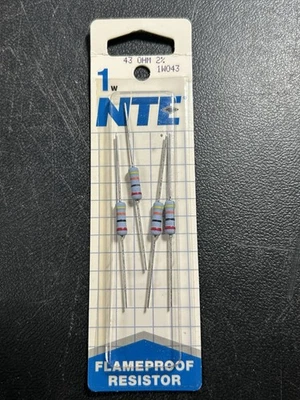NTE Flameproof Resistor 1.5k Ohm 2%. 1W 1W215 - Image 1 of 4
