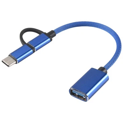 2 Im 1 USB 3.0 OTG Adapter Kabel Typ-C Micro-USB zu USB 3.0 Schnittstellen 3427 - Bild 1 von 4