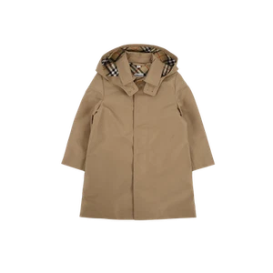 (Kids) Burberry Lightweight Hooded Trench Coat Camel - Picture 1 of 1