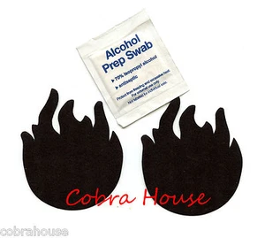 SEXY LINGERIE NIPPLE COVER HOT Black Flames Pasties (1) pair $9.95 retail pak - Picture 1 of 3