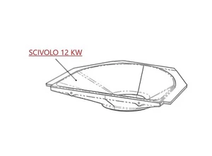 Scivolo 12KW ORIGINALE Nobis per Stufa A13 Round - Bild 1 von 1