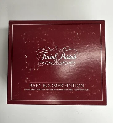Trivial Pursuit Baby Boomer Edition 1983 Subsidiary Card Set Trivia Game - Image 1 of 4