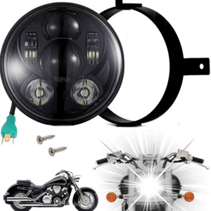 Faro LED de proyección negro Eagle Lights Honda VTX - Plug and Play - Imagen 1 de 10