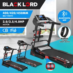 BLACK LORD Treadmill Electric Home Gym Exercise Run Machine Incline Fitness - Picture 1 of 194