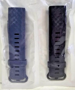 Pack de 2 bandas impermeables compatibles con Fitbit azul-gris - Imagen 1 de 3