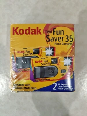 Kodak Two Fun Saver 35 Flash Cameras (New Old Stock) - Image 1 of 4