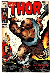 The Mighty Thor #159 En estado bastante bueno Origin Dr Blake Cubierta Brillante 1968 Llave HD Escaneo U-4 - Imagen 1 de 2
