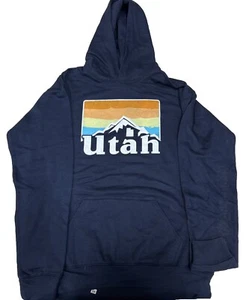 Kid’s Navy Blue UTAH Hoodie Size XL - Picture 1 of 2
