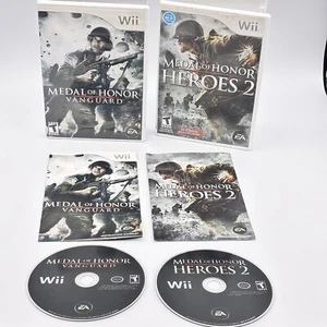 Medal of Honor: Heroes 2/ Vanguard Lot CIB (Nintendo Wii, 2007) Tested Works - Picture 1 of 4