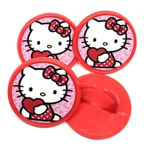 Anillos de cumpleaños suministros de cumpleaños de Hello Kitty Favors para fiestas - paquete de 12 - Imagen 1 de 8