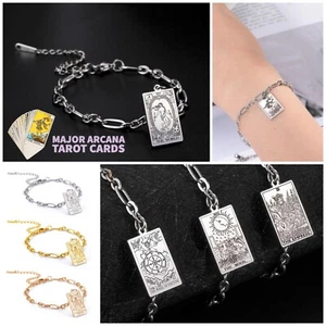 Tarot Charm Bracelets | Major Arcana Cards | Silver, Gold & Rose Gold Jewelry - Picture 1 of 34