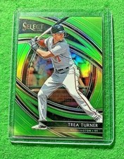 TREA TURNER PRIZM GREEN CARD SP#/99 NATIONALS 2020 PANINI - SELECT NATIONALS SP 
