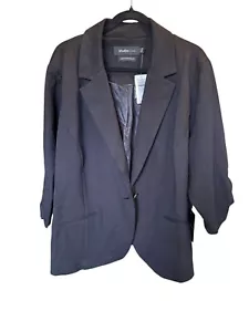 Torrid Black Classic Ponte Stretch Soho Blazer Women's Size 4 - 4X - NWT - Picture 1 of 9