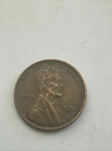 Weizenpfennig 1951 ohne Münzzeichen selten guter Zustand Fehler "w" am Rand - Bild 1 von 2