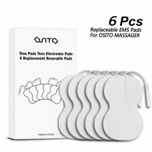 OSITO 6pcs Replacement TENS Unit electrode sheet Pads for EMS TENS Massager - Picture 1 of 8