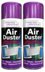 2 x Air Duster KeyBoard Cleaner Spray Car DashBoard Compressed Blower 200 ml Can - Picture 1 of 2