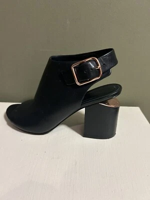 Alexander Wang NADIA Cutout Leather Slingback Sandals EU 39 US 8.5 Designer - Image 1 of 4