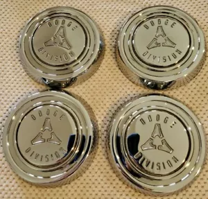 VINTAGE 1967 MOPAR DODGE CHARGER HUB CAP CENTER #2823023 RECHROMED 4 AVAILABLE - Picture 1 of 9