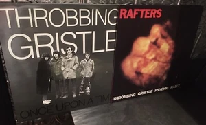 2 - THROBBING GRISTLE Vinyl LP Rafters / Psychic Rally + Once Upon A Time NM - Picture 1 of 3