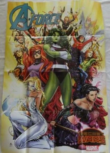 A-FORCE SECRET WARS  Promo Poster, 24 x 36, 2015, MARVEL, Unused 196 - Picture 1 of 1